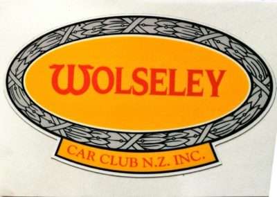 Wolseley Car Club Window Sticker 5
