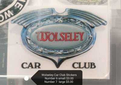 Wolseley Car Club Wolseley Car Club Stickers