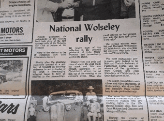 1st National Wolseley Rally at Nelson 1985